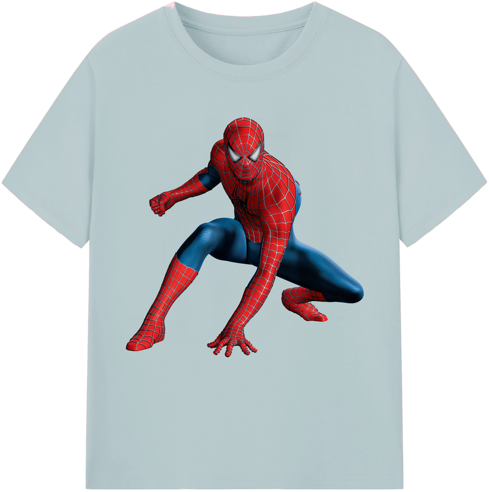 （画像用） Spider Man スパイダーマン 綿100％半袖Tシャツ（フロントプリント）
